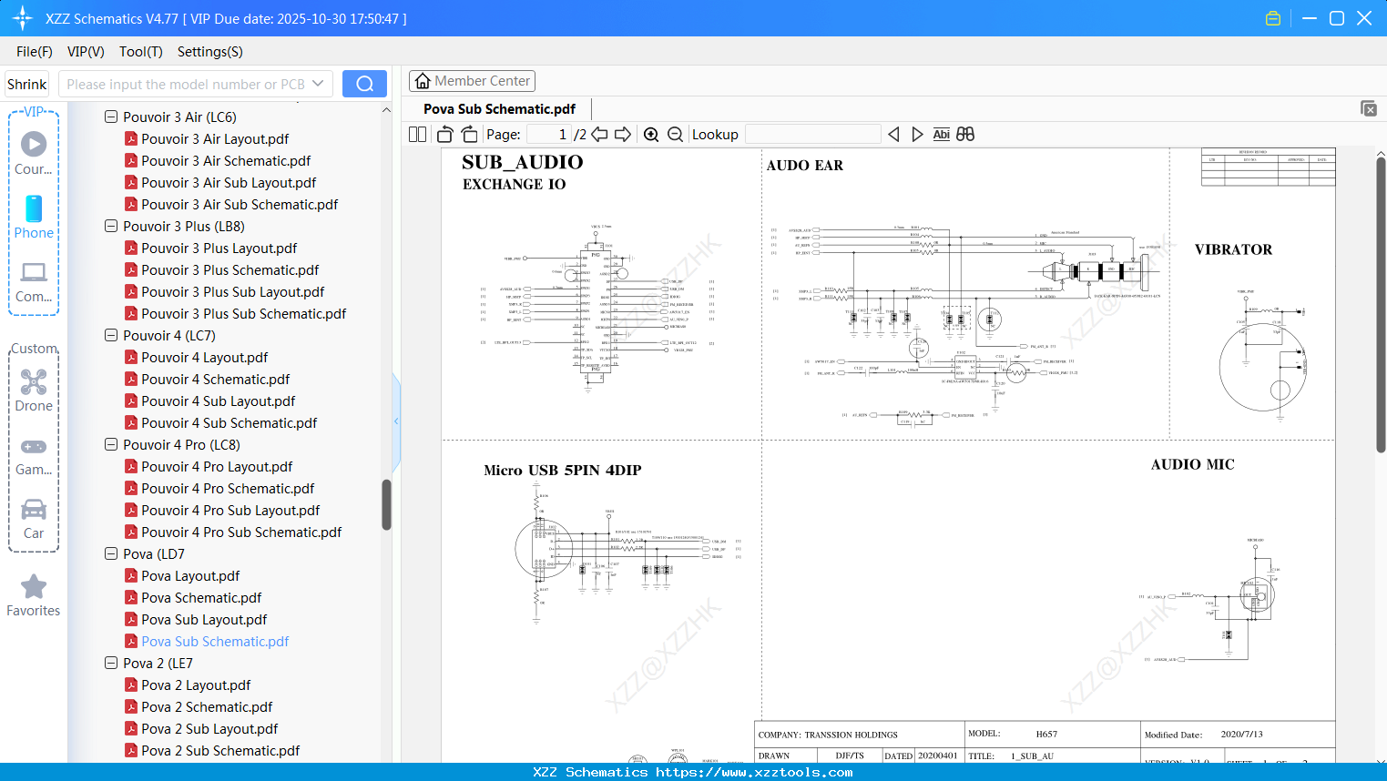 Tecno Pova Sub Schematic